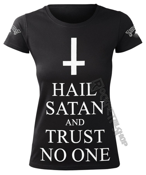 bluzka damska AMENOMEN - HAIL SATAN AND TRUST NO ONE (OMEN095DA)