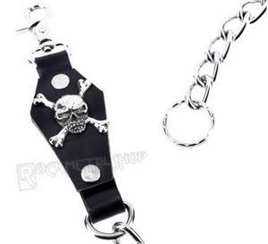 łańcuch do kluczy/portfela CZASZKA