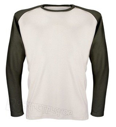 longsleeve KREMOWY / KHAKI rękawy