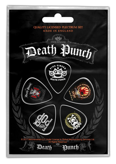 zestaw kostek do gitary FIVE FINGER DEATH PUNCH (5 szt)