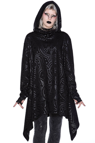 bluza KILLSTAR - OCCULTUM, z kapturem