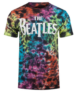 koszulka  THE BEATLES - DROP T LOGO, barwiona
