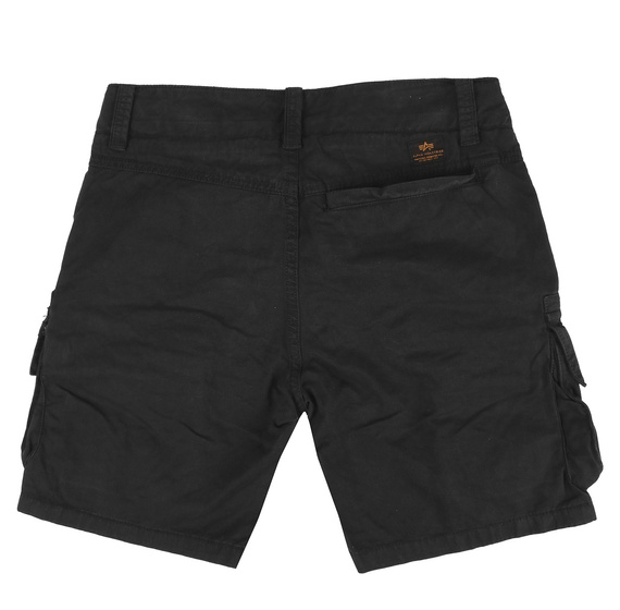 spodnie bojówki krótkie ALPHA INDUSTRIES - FLYING TIGERS SHORT BLACK 