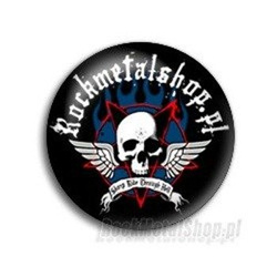 przypinka ROCKMETALSHOP.PL Ø25mm MAŁY