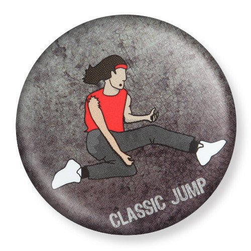 przypinka AIR GUITAR - CLASSIC JUMP Ø38mm