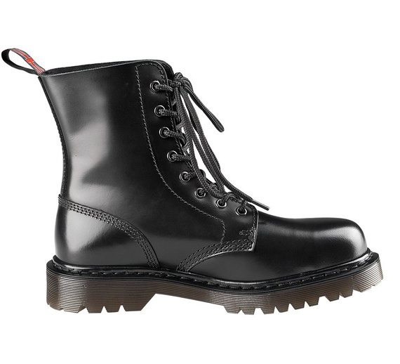 glany NEVERMIND - CZARNE (8 dziurek) polerowane