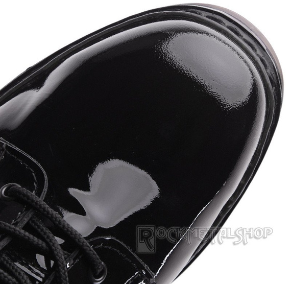 glany NEVERMIND - CZARNE (8 dziurek) lakierowane