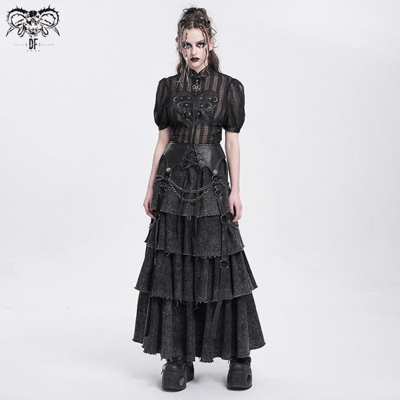 spódnica DEVIL FASHION - BLACK GOTHIC PUNK