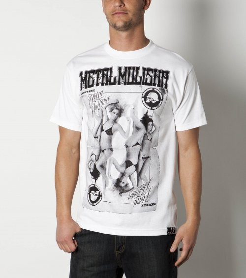 koszulka METAL MULISHA - HOLD 'EM biała
