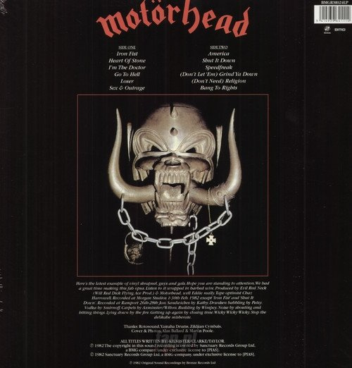 MOTORHEAD: IRON FIST (LP VINYL)