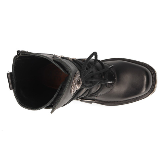 buty NEW ROCK ITALI Y NOMADA NEGRO, REACTOR NEGRO E*17 TOBERAS OR Y [M.373-S4]