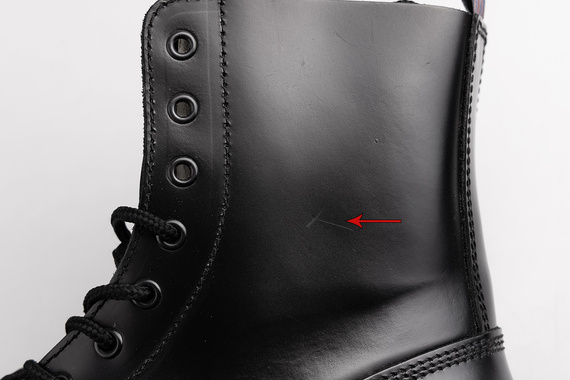 glany NEVERMIND - CZARNE (8 dziurek) polerowane, USZKODZONE