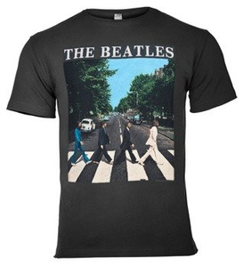 koszulka THE BEATLES - ABBEY ROAD ciemnoszara