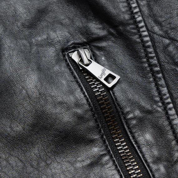 kurtka skórzana MMBARIO MEN BIKER BLACK