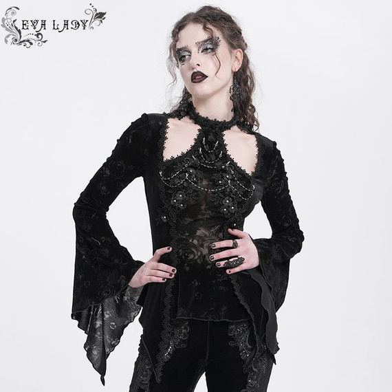 bluzka damska DEVIL FASHION - BLACK GOTHIC 