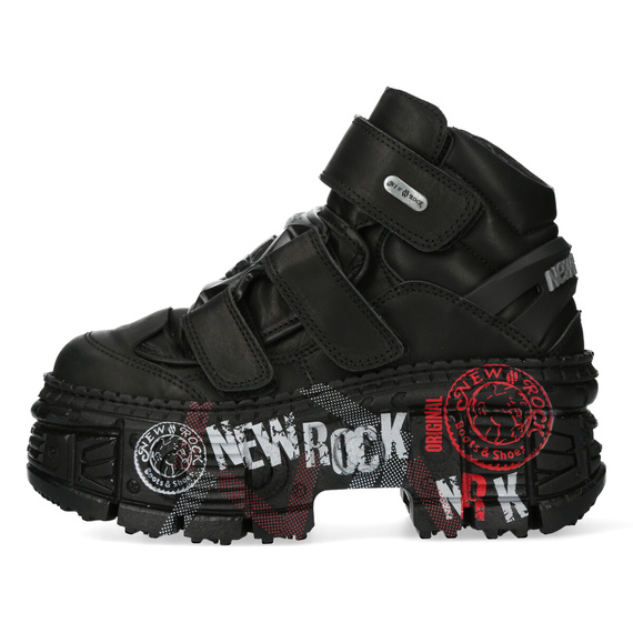 buty NEW ROCK CRUST NEGRO, TANK CASCO NEGRO PRINT 1 sin herrajes [M-WALL009-C12]