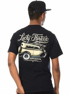 koszulka LUCKY 13 - BLACK & TAN