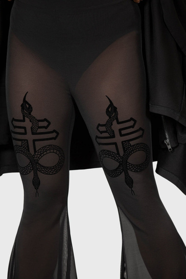 spodnie dzwony KILLSTAR - SERPENTINE