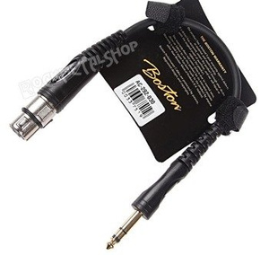 przewód audio BOSTON: XLR żeński -  DUŻY JACK STEREO (6.3mm) / 0,30m