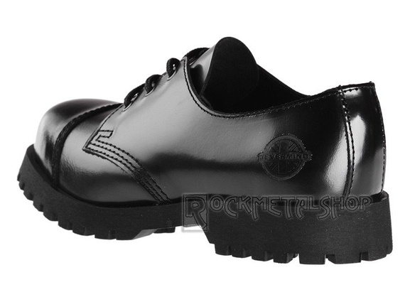 glany NEVERMIND - CZARNE (3 dziurki) polerowane