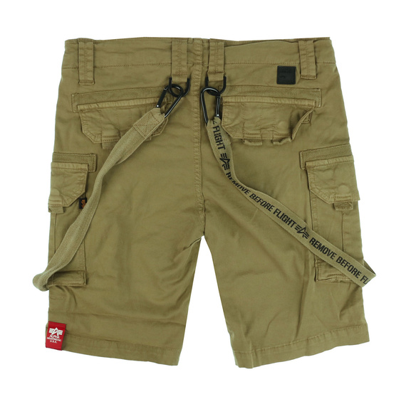 spodnie bojówki krótkie ALPHA INDUSTRIES - UTILITY SHORT OLIVE