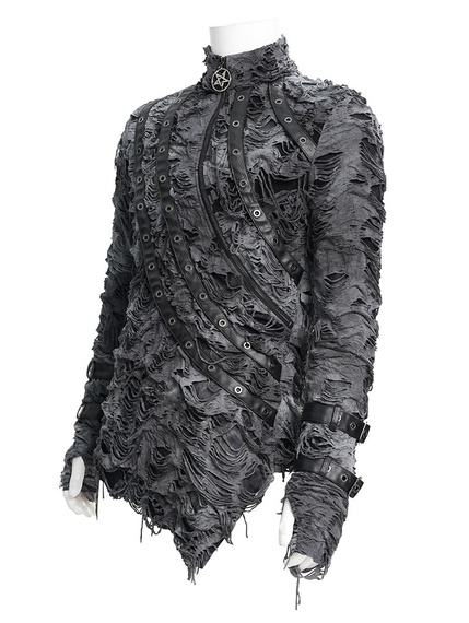 longsleeve DEVIL FASHION - TIE-DYE DISTRESSED 