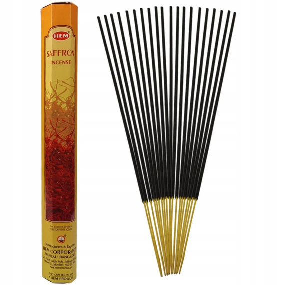 kadzidełka SAFFRON (SZAFRAN ), zestaw 6 opakowań (120 szt.)