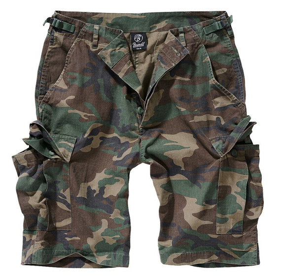 spodnie bojówki krótkie BDU RIPSTOP SHORTS - WOODLAND, USZKODZONE