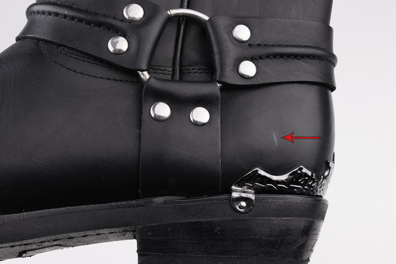 kowbojki GRINDERS - EAGLE HI (2001 BLACK), USZKODZONE