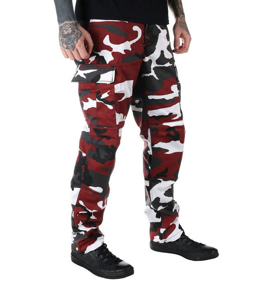 spodnie bojówki MMB US BDU HOSE RED CAMO