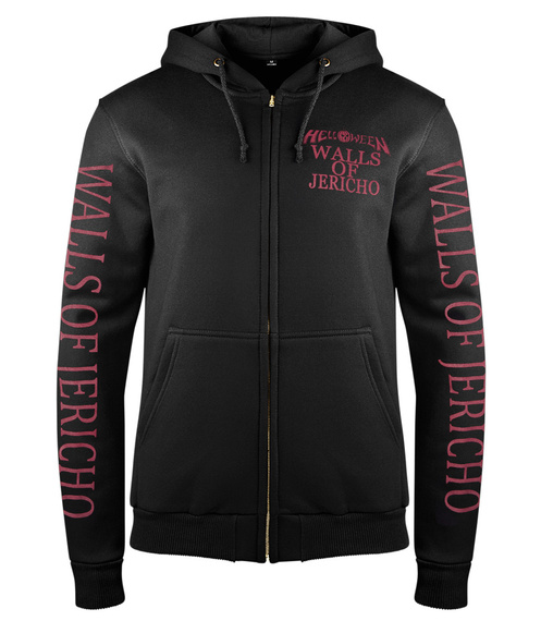 bluza HELLOWEEN - WALLS OF JERICHO rozpinana, z kapturem