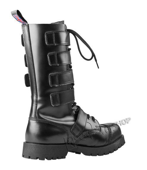 glany NEVERMIND - CZARNE (14 dziurek + 5 klamer) polerowane