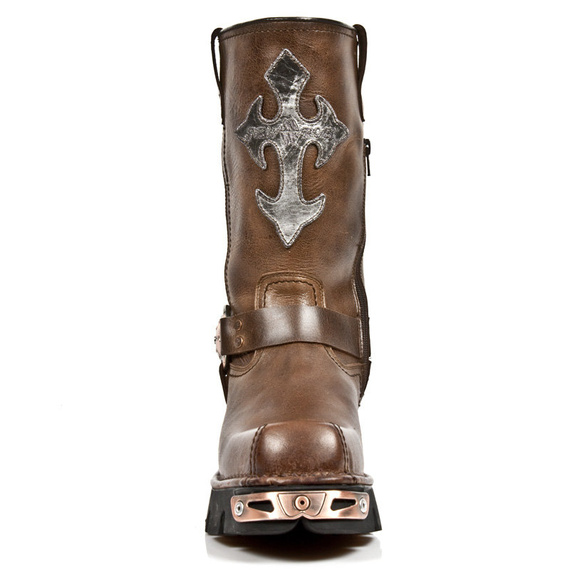 buty NEW ROCK M.1610-C2 NOMADA MARRON BOX PLANE REACTOR NEGRO TOB COBRE