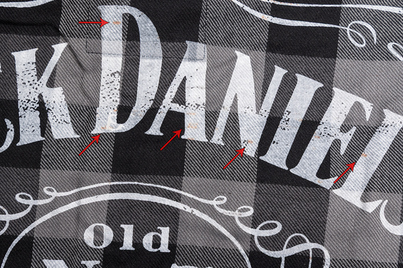 koszula JACK DANIELS - WOVEN LOGO, USZKODZONA