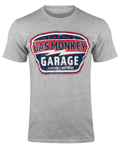 koszulka GAS MONKEY GARAGE - VINTAGE CUSTOM szara