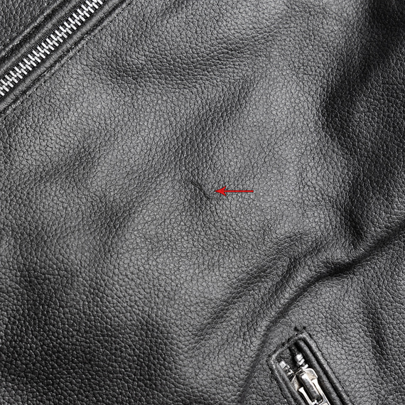 kurtka RAMONESKA - SPLIT LEATHER, USZKODZONA