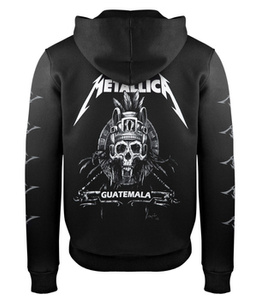 bluza METALLICA - GUATEMALA czarna, rozpinana z kapturem