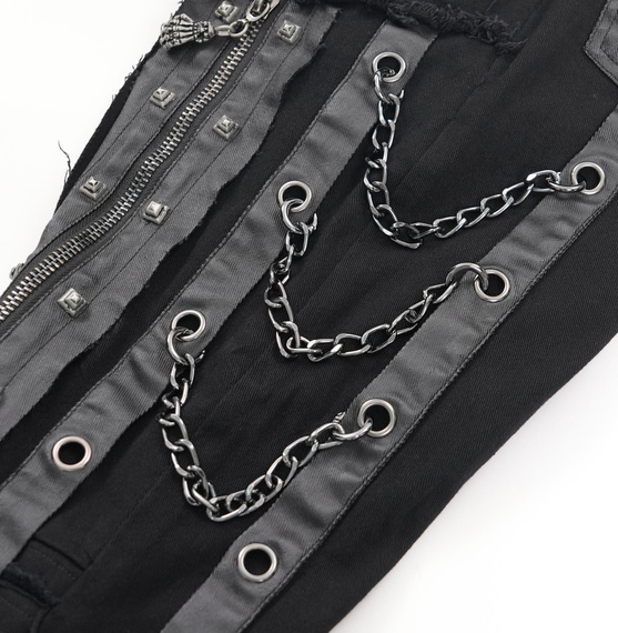 spodnie męskie DEVIL FASHION - BLACK GOTHIC PUNK