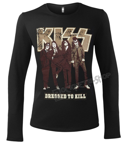 bluzka damska KISS - DRESSED TO KILL długi rękaw