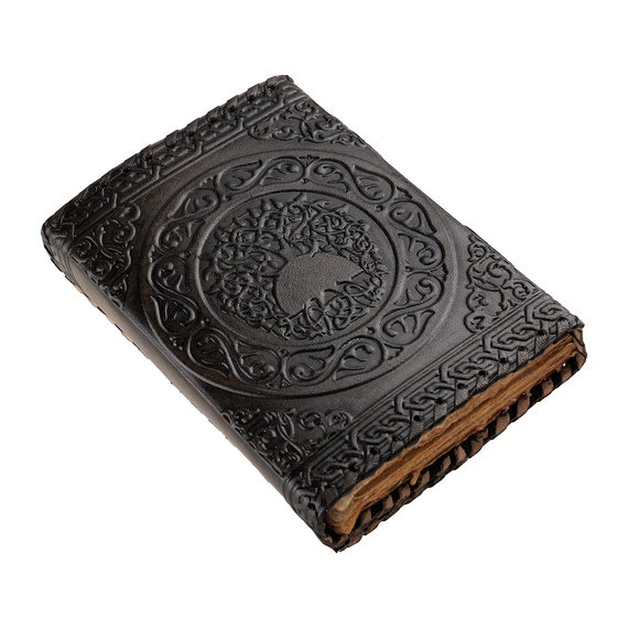 notes/zeszyt w skórzanej oprawie PENTAGRAM