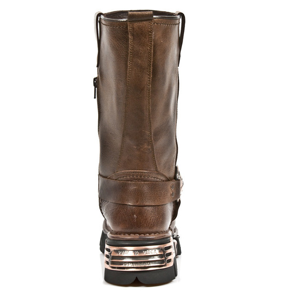 buty NEW ROCK M.1610-C2 NOMADA MARRON BOX PLANE REACTOR NEGRO TOB COBRE