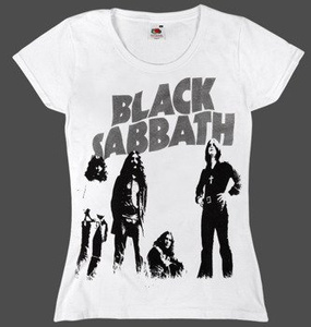bluzka damska BLACK SABBATH biała