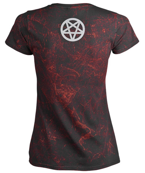 bluzka damska AMENOMEN - BAPHOMET (OMEN027DA ALLPRINT RED)