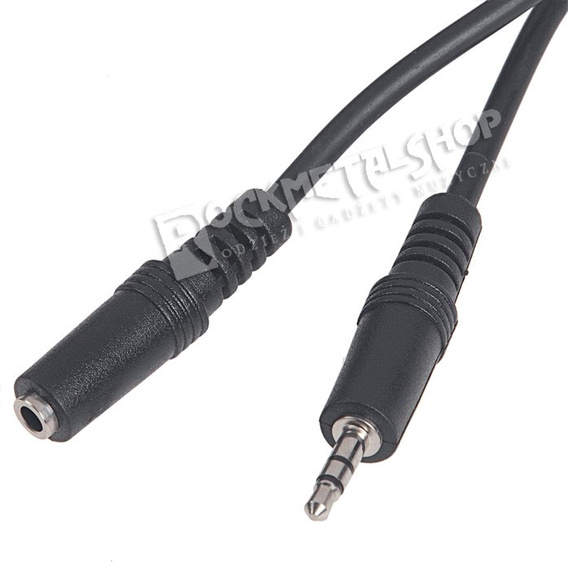 przedłużacz mały JACK STEREO 3,5 mm wtyk-gniazdo M/F / 3 m