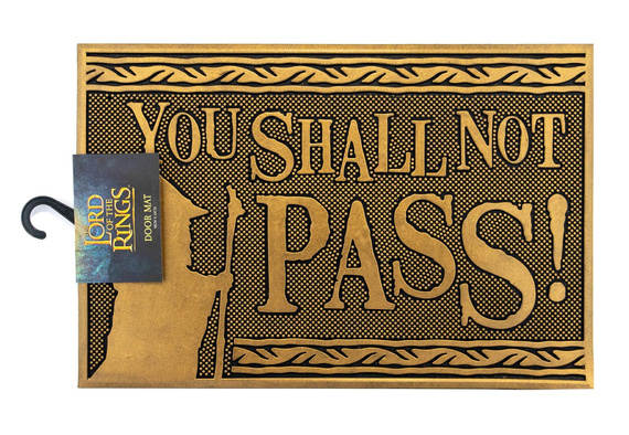 wycieraczka LORD OF THE RINGS - YOU SHALL NOT PASS  gumowa