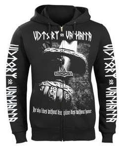 bluza VICTORY OR VALHALLA - THE SWORD rozpinana, z kapturem