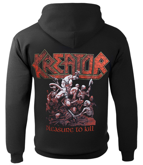 bluza KREATOR - PLEASURE TO KILL, rozpinana z kapturem 