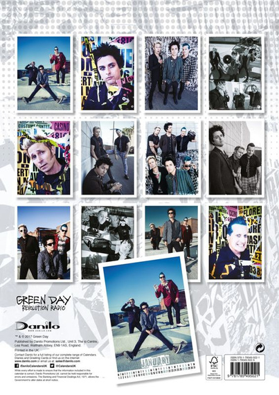 kalendarz GREEN DAY 2018