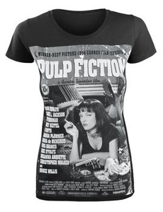 bluzka damska PULP FICTION - POSTER czarna
