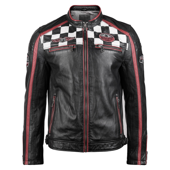 kurtka skórzana MMFYNN SF MEN RACER BLACK